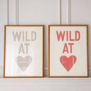 RED Wild at Heart Framed Print - Jillian Harris